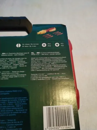 Destornillador Parkside 4V