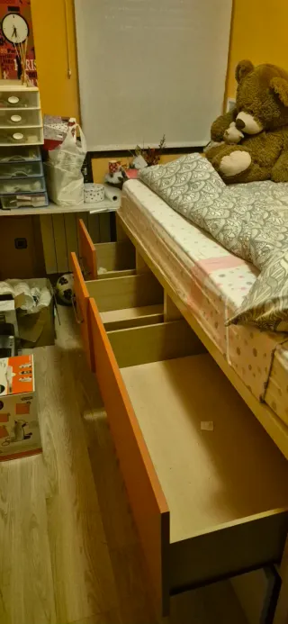 Cama nido con cajones