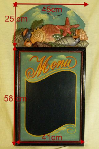 Pizarra Menú Decorada Náutica