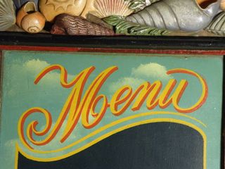 Pizarra Menú Decorada Náutica