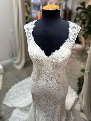 Vestido de novia Aire Barcelona Rosa Clará encaje