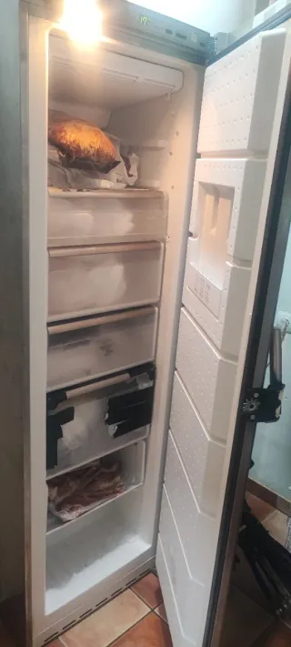 Congelador vertical acero inoxidable