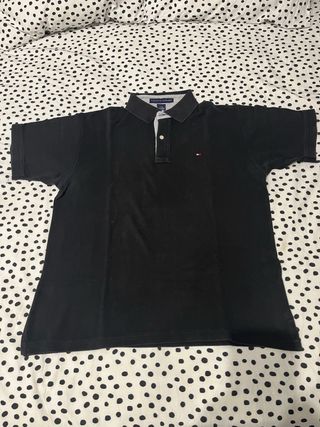 Polo Negro Tommy Hilfiger Talla M