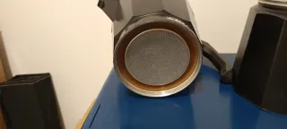 Cafetera italiana negra