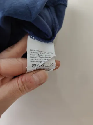 Canotta bimbo blu 3 anni Hamburger