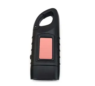Linterna LED Solar y Manivela color negro