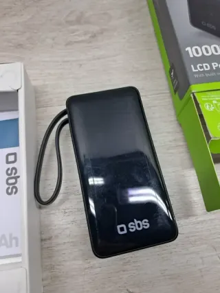 SBS Powerbank 10000mAh LCD Ricarica Rapida