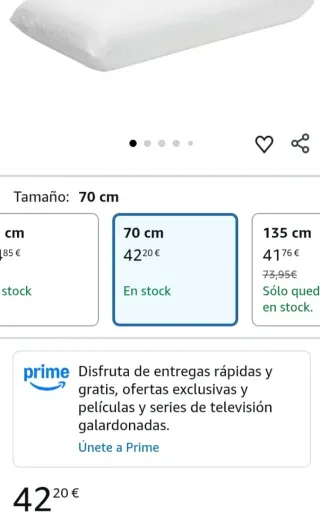 Almohada Pikolin Viscoelastica 70x35