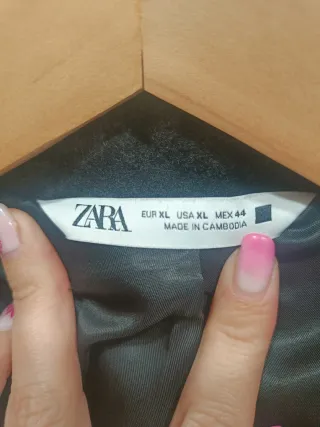 Abrigo Zara Hombre Talla XL Gris