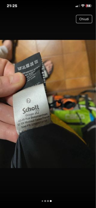 Giubbotto Schott giallo