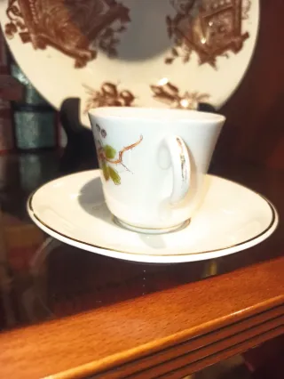 Antigua Taza de porcelana A.Cortina - Bilbao