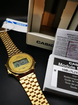 Reloj Casio Vintage Dorado Nuevo