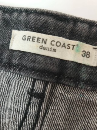 Falda denim negra 100% algodón Green Coast T.38