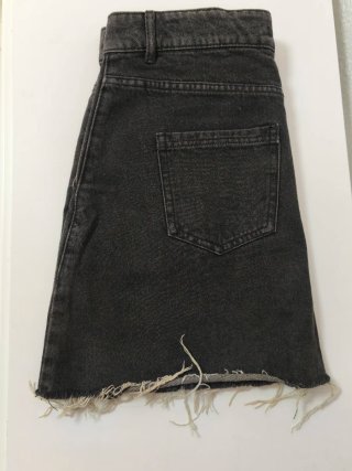 Falda denim negra 100% algodón Green Coast T.38