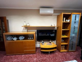 Mueble Comedor Madera y Cristal