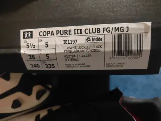 Botas de fútbol Adidas Copa Talla 38