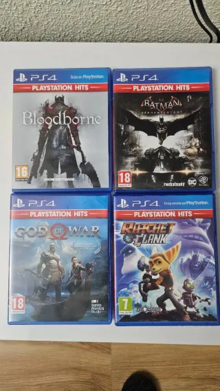 PS4 Slim 1TB Seminueva + Mando Original V2+4 Games