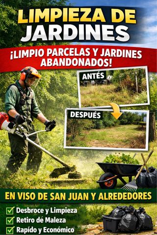 Limpieza de jardines.