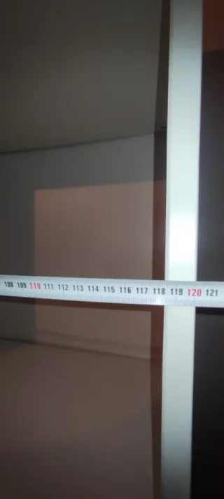 Estantería blanca doble. Ikea, tipo billy.