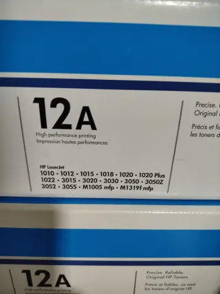 Tóner originales HP 12A LaserJet Q2612A