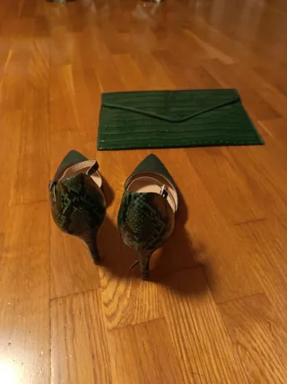 Conjunto fiesta/eventos amarilo y verde