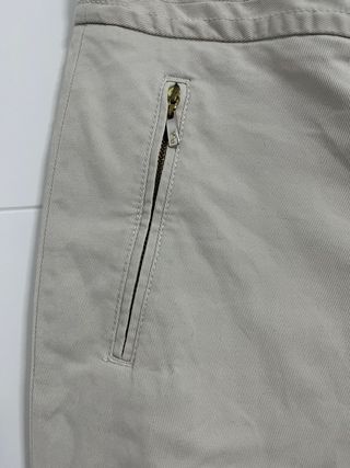 Pantalón chino Yera beige mujer
