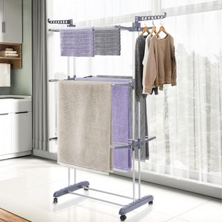 Tendedero Plegable con Ruedas