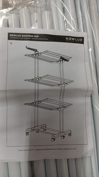 Tendedero Plegable con Ruedas