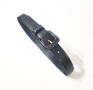 Vintage/ Cinturón de cuero genuino negro nº70