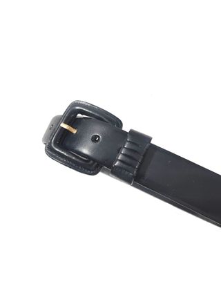 Vintage/ Cinturón de cuero genuino negro nº70