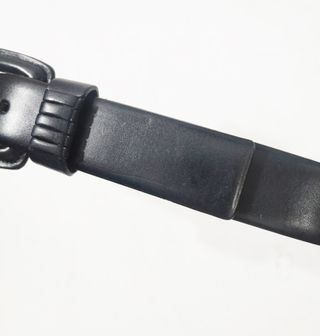 Vintage/ Cinturón de cuero genuino negro nº70