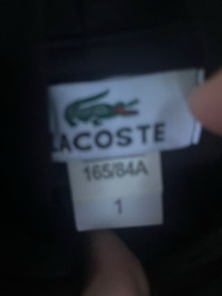 Sudadera Lacoste Negra Talla M