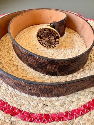 Cintura Louis Vuitton Marrone con Fibbia