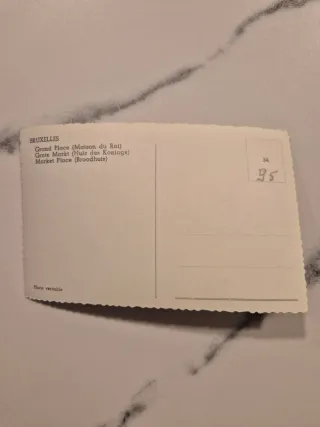Lote 3 postales antiguas Bruselas