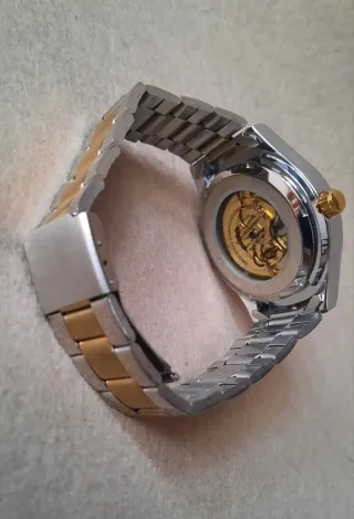 Orologio automatico uomo oro/argento