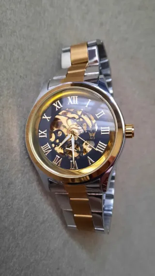 Orologio automatico uomo oro/argento