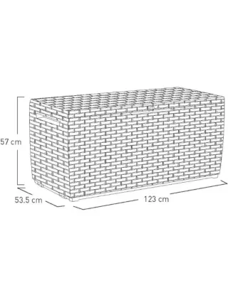 Arcón exterior Keter Capri - Marrón 305 L baul