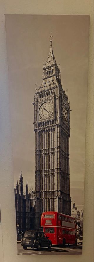 Cuadro tríptico ciudades famosas