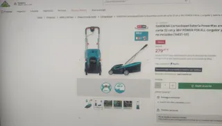 Cortacésped a Batería Gardena