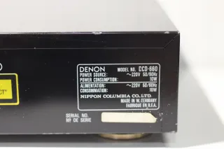Reproductor CD Denon DCD-660 Hi-Fi