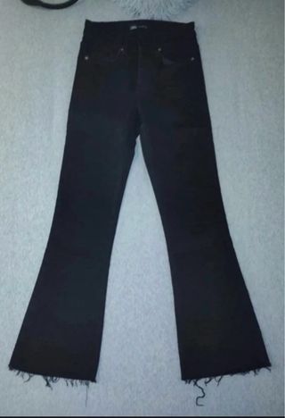 Pantalón campana ZARA negro