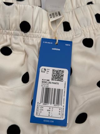 Adidas Polka Dots Satin Wide Leg Pants M Sold Out