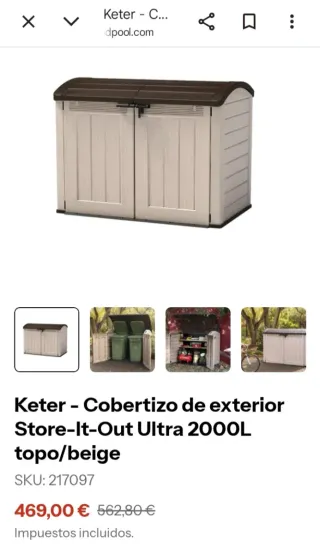 Baúl arcón grande exterior Keter