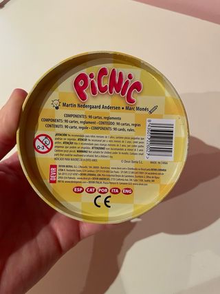Juego de cartas Picnic para niños