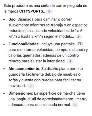 Cinta de correr CITYSPORTS