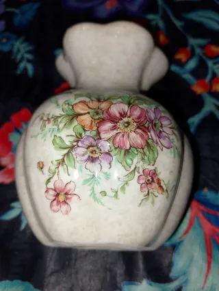 Vaso ceramica decorato fiori