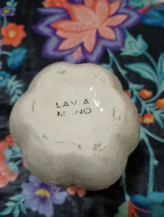 Vaso ceramica decorato fiori