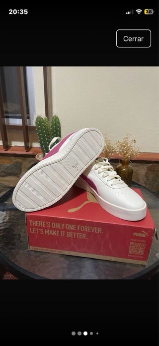 Zapatillas Puma Mujer Blancas y Rosas