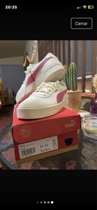 Zapatillas Puma Mujer Blancas y Rosas