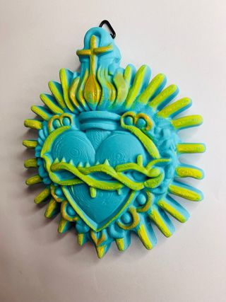 Decorazione Sacro Cuore artigianale